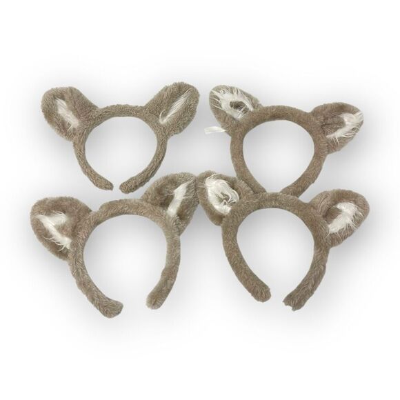 Great Wolf Lodge Wolf Ears Lot of 4 Headbands Gray Souvenir - Picture 1 of 8